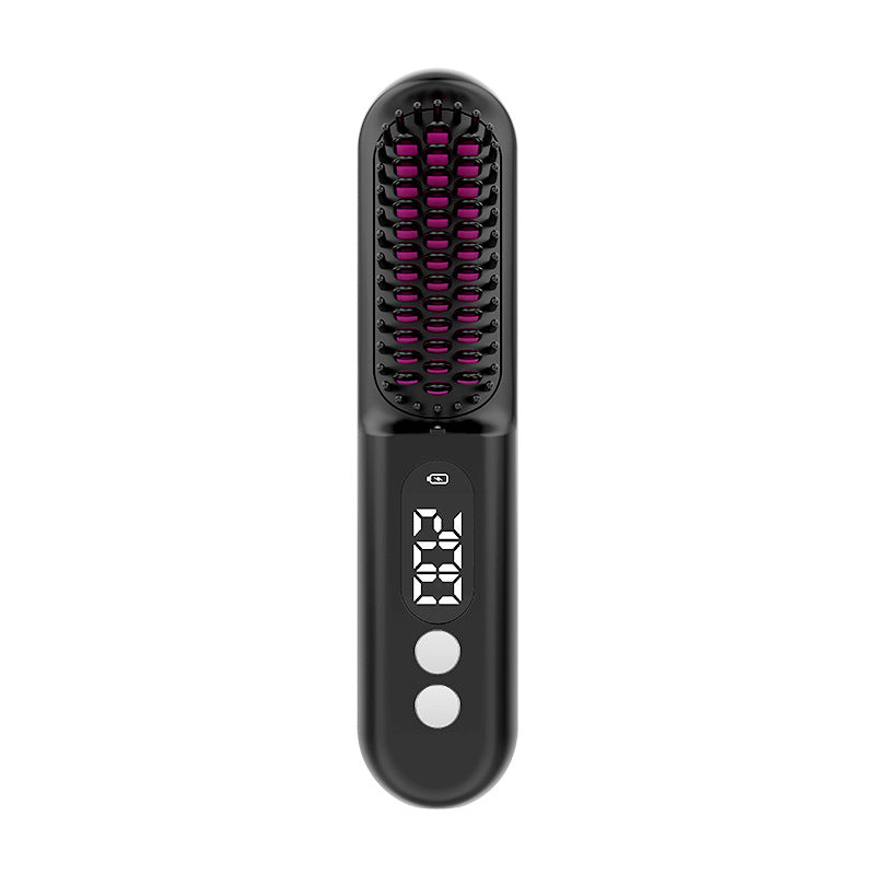 Charging Straight Comb Wireless Portable Travel- Peigne droit rechargeable sans fil portable