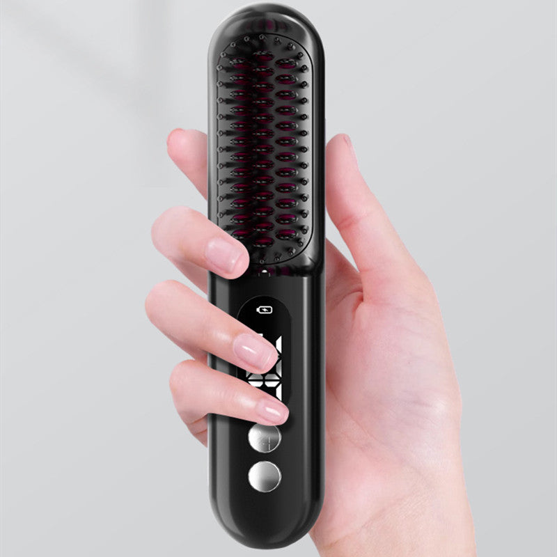 Charging Straight Comb Wireless Portable Travel- Peigne droit rechargeable sans fil portable
