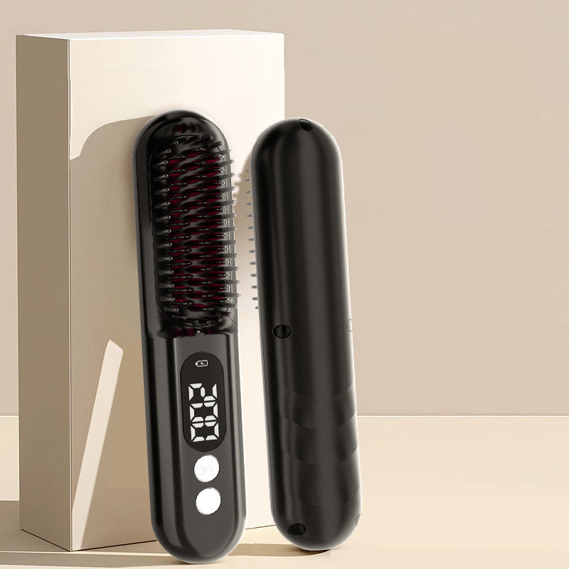 Charging Straight Comb Wireless Portable Travel- Peigne droit rechargeable sans fil portable